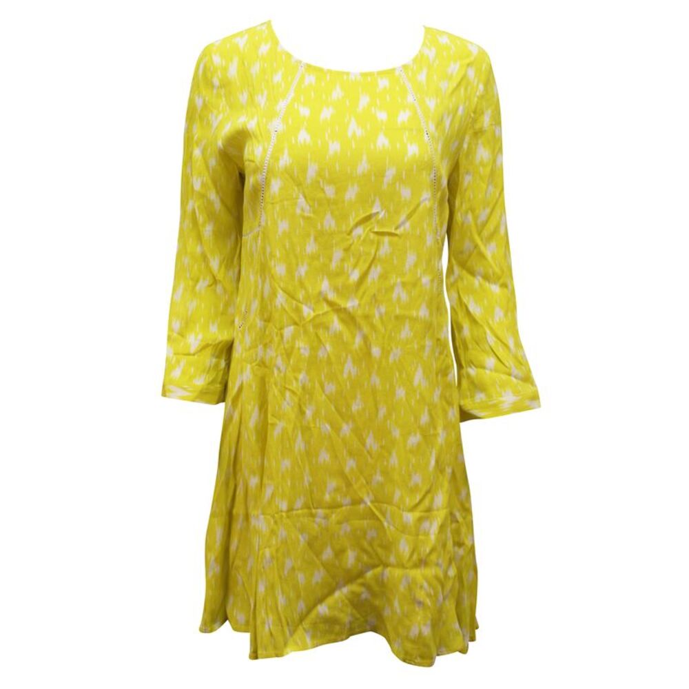 Ba&sh Stacy A-line Mini Dress in Yellow Viscose